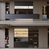 Customized light luxury dining cabinet for restaurants